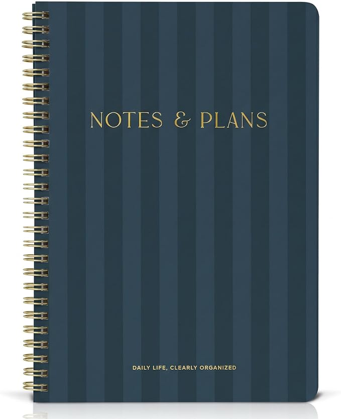 Beautiful Daily Planner And Notebook With Hourly Schedule - Aesthetic Spiral To do List Notepad to Easily Organize Your Tasks And Appointments - Stylish Book And School Or Office Supplies For Women