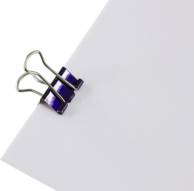 Baumgartens BAU29710 Mini Binder Clips .5" 12/Pkg-Assorted Colors