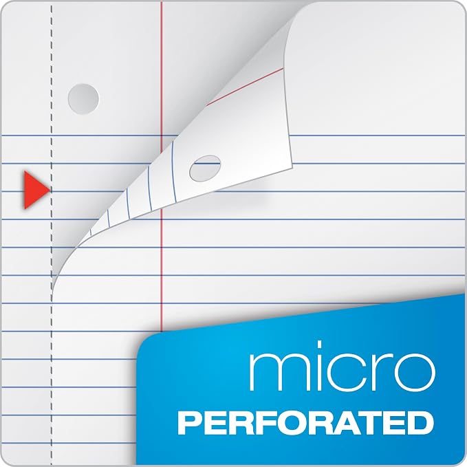 Oxford 5-Subject Notebook, 8-1/2" x 11", College Rule, 200 Sheets, 4 Dividers (65581)