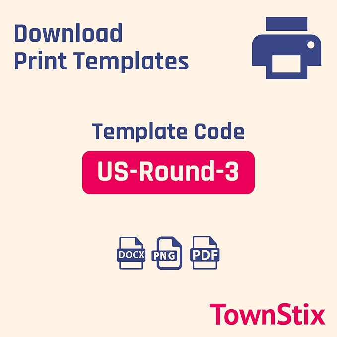 30 Sheets - 3 inch Round Labels, White Printable Circle Stickers, Laser/Inkjet Printing - Letter Size (8.5" x 11")