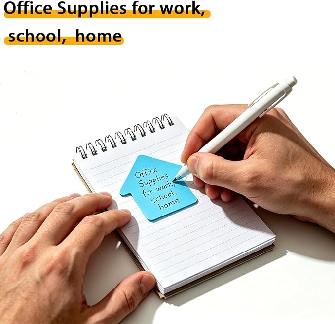 Sticky Notes, Arrow Shape Sticky Notes 8 Pads 8 Colors Cute Self-Stick Stickies Funny Note Pads 100 Sheets Teacher Back to School Supplies and Oﬃce Products