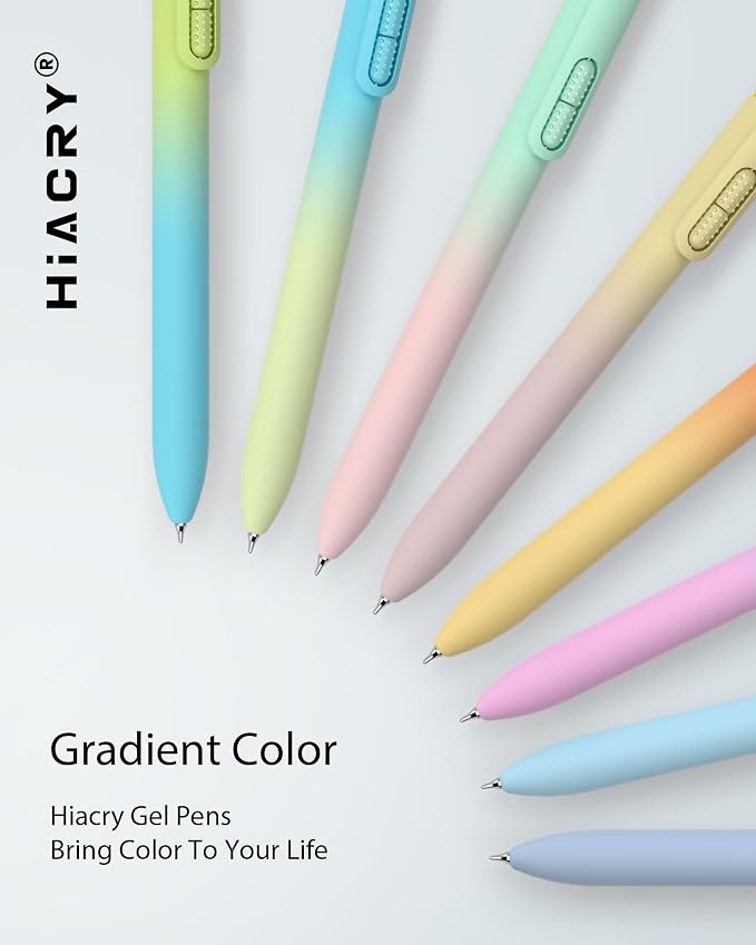 Hiacry 16 Pack Gel Pens, Quick-Dry Black Ink-0.7 MM Fine Point Fidget Pens | Stress Relief, Smooth Writing, No Smear, No Bleed, Journaling,Note Taking, School, Office, Gift, Nurses, Students, Men, Women