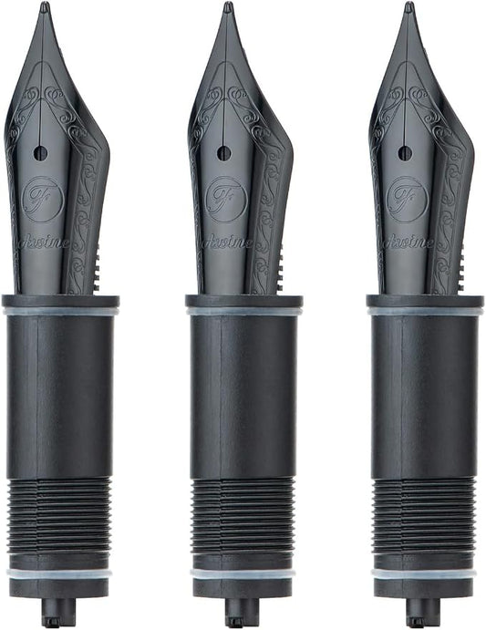 Asvine 3 PCS Fountain Pen Black Nib #6 Fine Nib V169, P20, P30 and V126