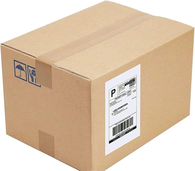 Round Cornner 8.5" x 5.5" Address Labels, Half Sheet Shipping Labels, 2000 Sheets Self Adhesive Mailing Labels for Laser & Inkjet Printers