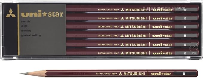 三菱鉛筆 Mitsubishi Pencil pencil Unistar hexagonal Standard B dozen (12 pieces) (japan import)