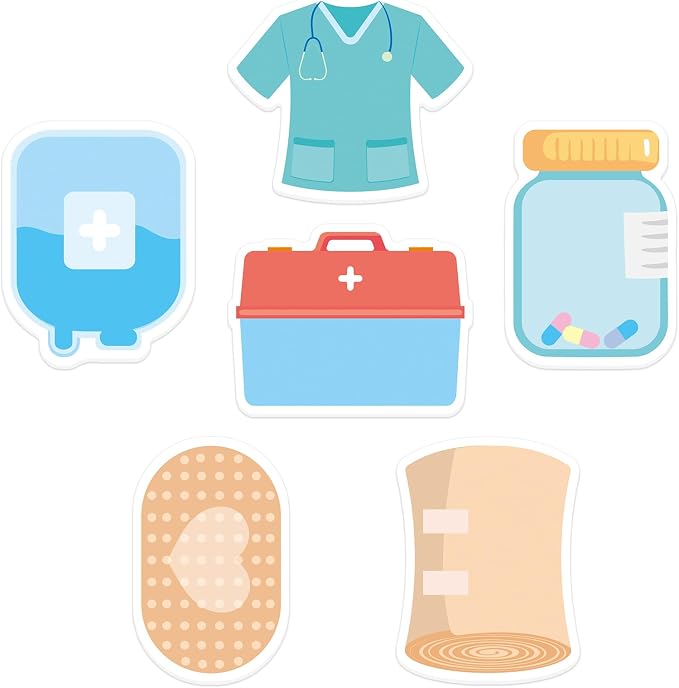 30 Pack 600 Sheets Nurse Sticky Notes Doctors Medical Sticky Notes Notepad Nurse Gifts for Women Nursing Friends Hospital School Doctor Healthcare Workers Nurse Week Graduation Appreciation Gifts