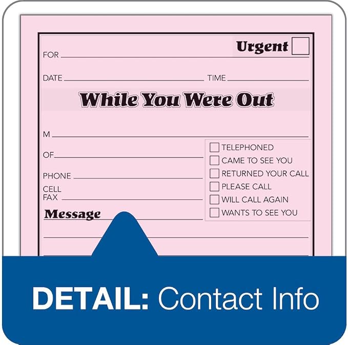 TOPS While You Were Out One-Sided Note Pads, 4.25 x 5.5 Inches, Pink, 50 Sheets per Pad, 12 Pads per Pack (3002P)