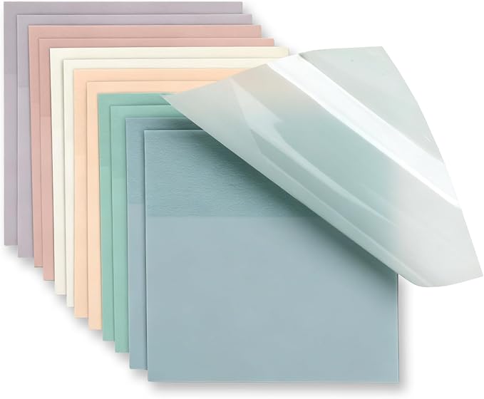 Sticky Notes, Sticky Notes 3x3 12 Pads 6 Pastel Colors Transparent Self-Stick Stickies Clear Aesthetic Bible Annotation Note Pads 50 Sheets Teacher Back to School Supplies and Oﬃce Products