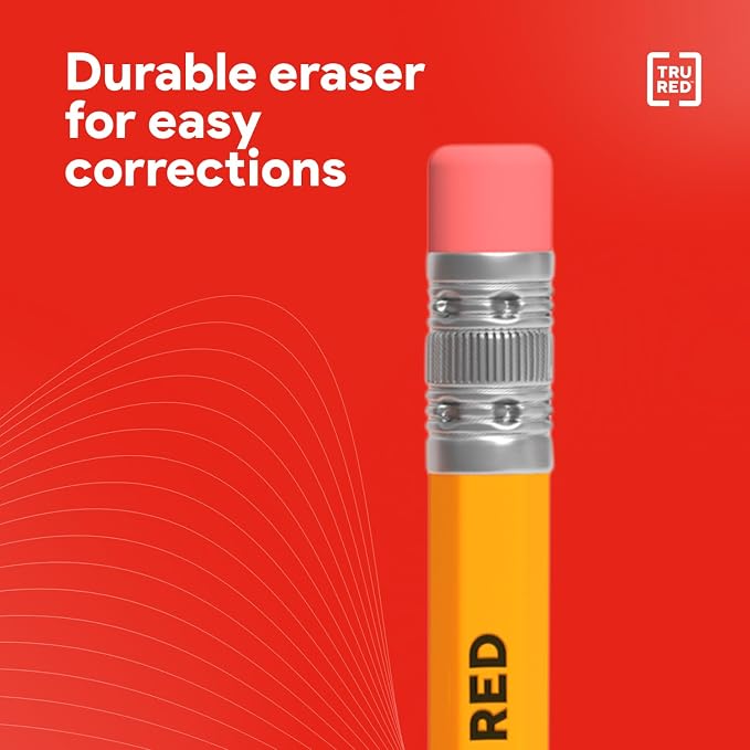 Staples Wooden Pencils, #2 Lead, Pre‑Sharpened, Yellow, 72 Pack – Classic Hex Pencils for School, Testing & Office Use
