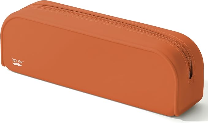 Mr. Pen- Silicone Pencil Case, Aesthetic Pencil Bag for Women, Makeup Pouch | Multifunctional Pouch for Stationery, Cosmetics and Electrical Goods Storage