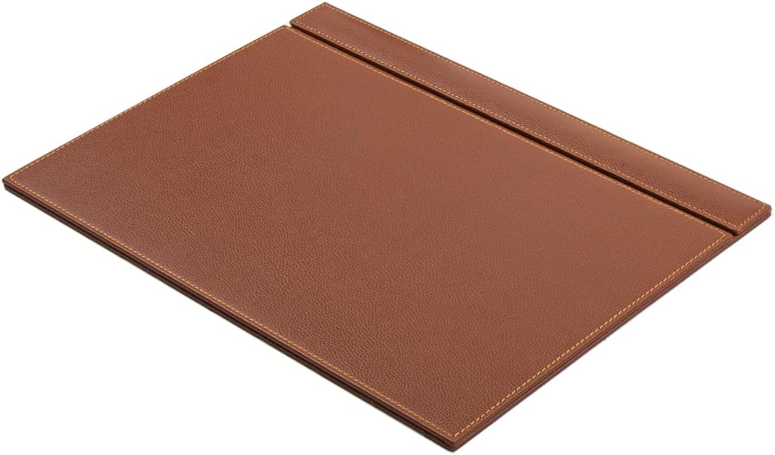 Venus Bonded Leather Executive Desk Set – 12-Piece Luxury Desk Organizer with Desk Pad, Mouse Pad, Name Plate, Pens & Office Accessories (5 Color Options)