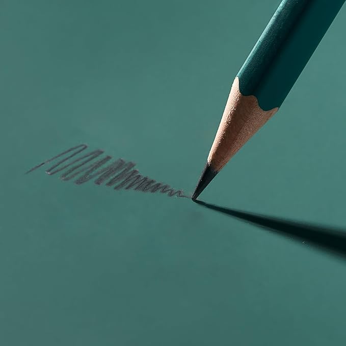 Blackwing Matte Pencils, Soft 3B Graphite, Green Finish, 12 Count