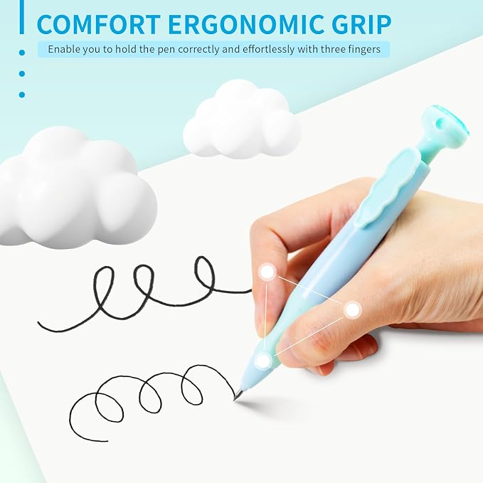 Dust Proof 2.0mm Mechanical Pencil for Kids with Ergonomic Grip 4Pack | Mechanical Pencils with 2 Erasers、25 Refills & 3 Sharpeners，Mechanical Pencils Bulk for School or Office Supplies
