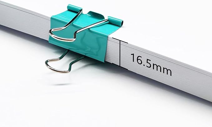 Ykimok Large Binder Clips, 1.6 inch, 24 Pack, Colored Binder Clips, Paper Clamps Large Size for Office Supplies, 4 Vibrant Colors