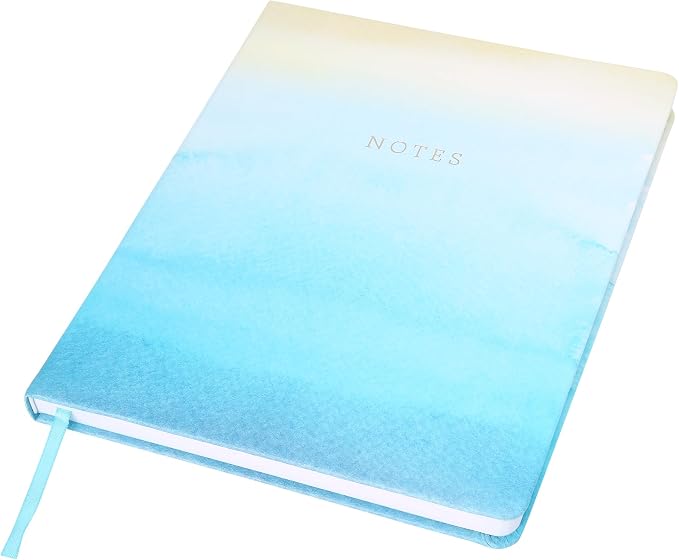 WORLD TRAVELER Large Lined Journal Notebook 256 Ruled White & Ivory Pages | Lay-Flat Binding, Gilded Page Edges Resist Wear, Reinforced Square Corners, Bleed-Resistant Smooth Paper