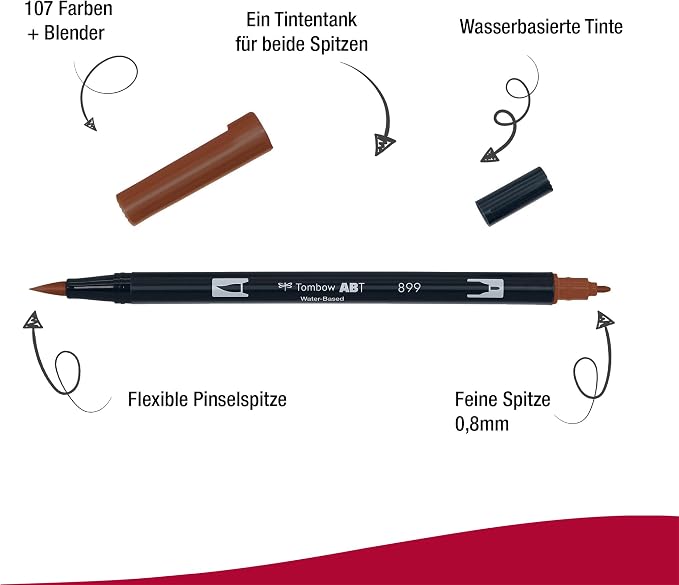 Tombow Dual Brush Pen, ABT, No. 899 (AB-T899)