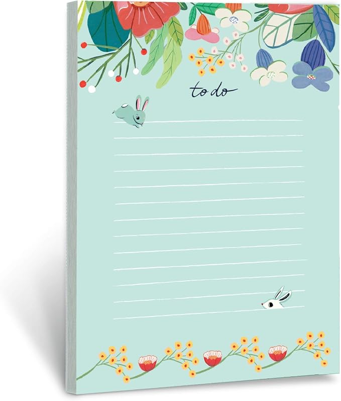 To Do List Note Pads (Set of 3) | Cute Floral Memo Notepads by Ana Sanfelippo