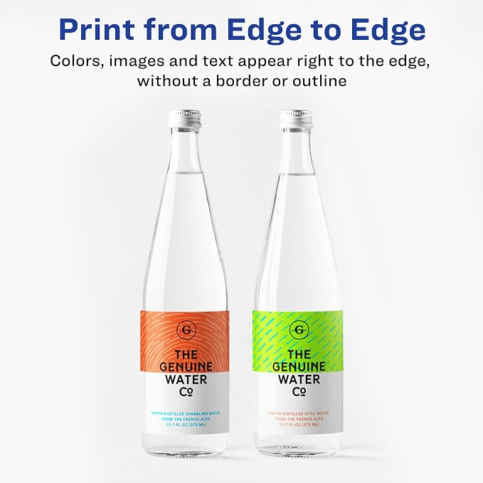 Avery Print-to-the-Edge Printable Shipping Labels, 2" x 3.75", Matte White, Sure Feed Technology, Laser & Inkjet Printer Compatible, 200 Blank Labels per Pack (5 Packs of 6873)