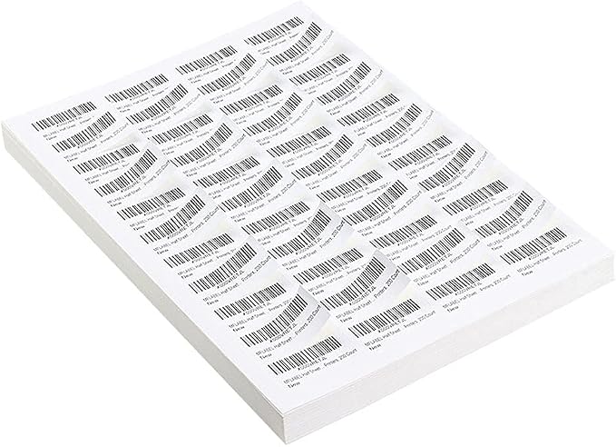 LabelMore 30 up Labels 1" X 2-5/8" Shipping Address FBA Labels for Laser and Inkjet Printers (2000 Sheets / 60000 Labels)