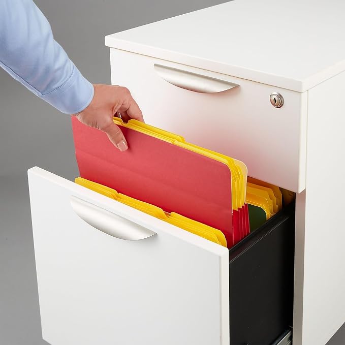 Staples Expanding File Pockets, Letter Size, 3.5‑Inch Expansion, Durable Colored Pockets for Office & School – Assorted Colors, 5/Pack