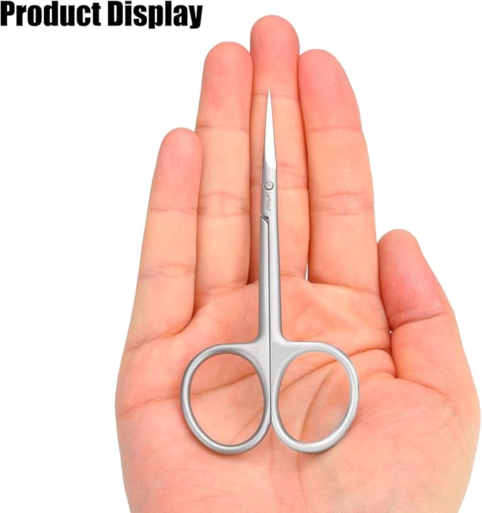 LePinko Cuticle Scissors, UPGRADED Fine Tip, for Manicure and Pedicure, Gifts for Men Women
