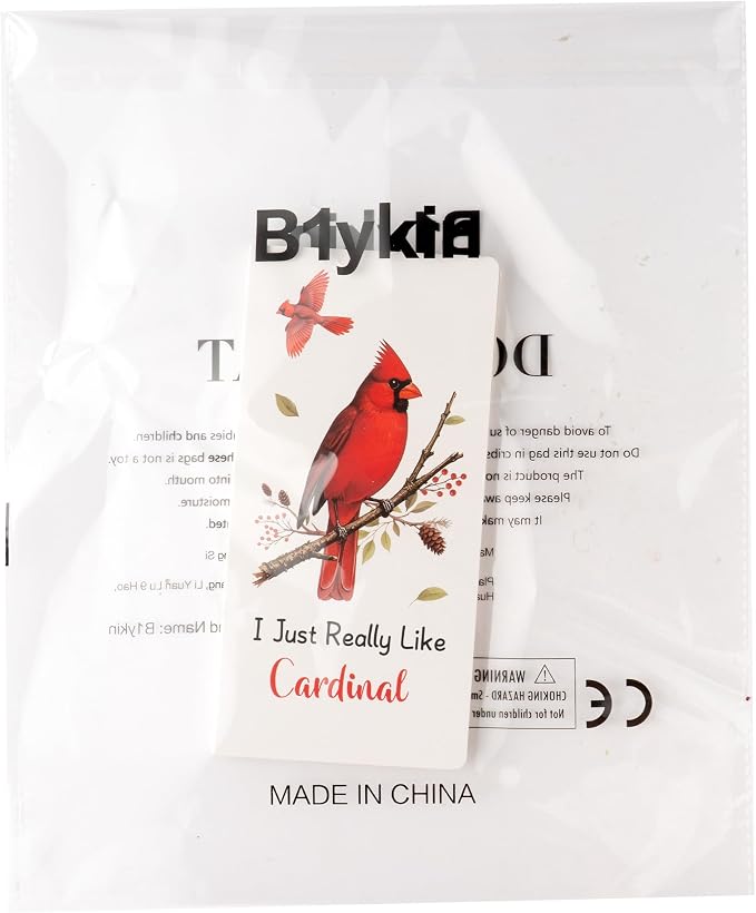 B1ykin Sticky Notes Set - 550 Sheets Memo Writing Pad Cardinal Design | Self-Stick Notes Pages, Teacher Appreciation Gift, School Office Supplies, I Just Really Like Cardinal Design