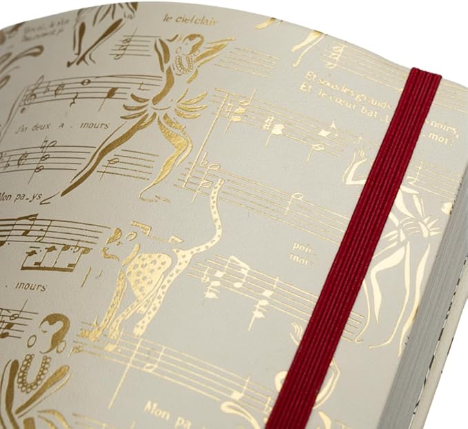 HARLEM CANDLE CO. – Ode to Josephine Luxury Journal, Cream & Gold – 300 Lined Pages | Vegan Leather Cover, Gilded Edges, Ribbon Bookmark | Inspired by Josephine Baker