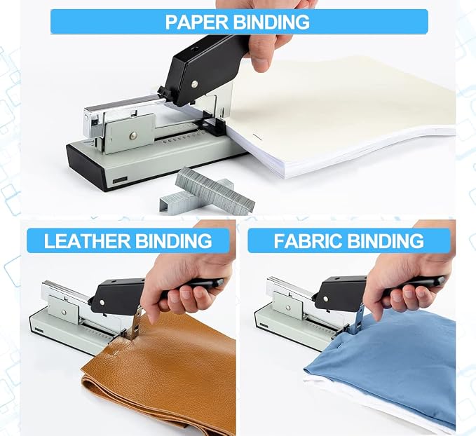 Heavy Duty Stapler,240 Sheet Capacity Office Stapler,Nextlifei Effortless Desk Stapler with 4000 Heavy Duty Staples,Large Stapler for Binding Documents,Leathers,Professional Staple Remover Included