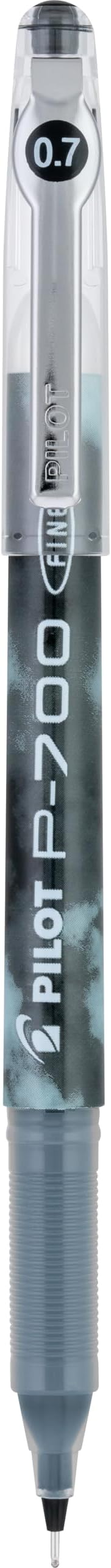 Pilot Precise P-700 Gel Ink Rolling Ball Stick Pens, Fine Point 0.7mm, Black Ink Pens, 12 Count (Pack of 1)