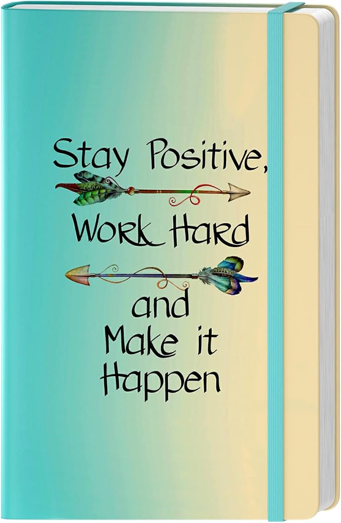 Lined Journal Notebook, Hardcover Journal for Women, Medium 5.7 x 8.4 in, 160 Pages Thick Paper, Cute Aesthetic Floral College Ruled Notebook for Writing Journaling Work School Office, Quotes