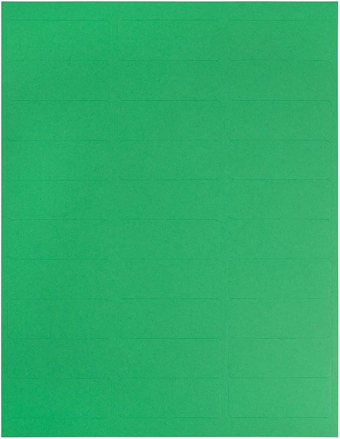 JAM PAPER Return Address Labels - Standard Mailing - 1 x 2 5/8 - Green - 120 Shipping Labels/Pack