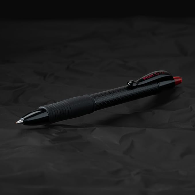 Pilot G2 Edge Red, Premium Gel Roller Pens, Sensory Writing Experience, 8ct box, Fine Point 0.7 mm