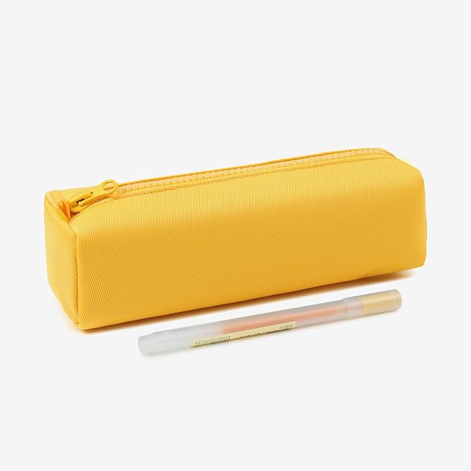 Pencil Case Lightweight and Durable Ideal Pencil Pouch for School and Office Supplies (Yellow,Oxford)