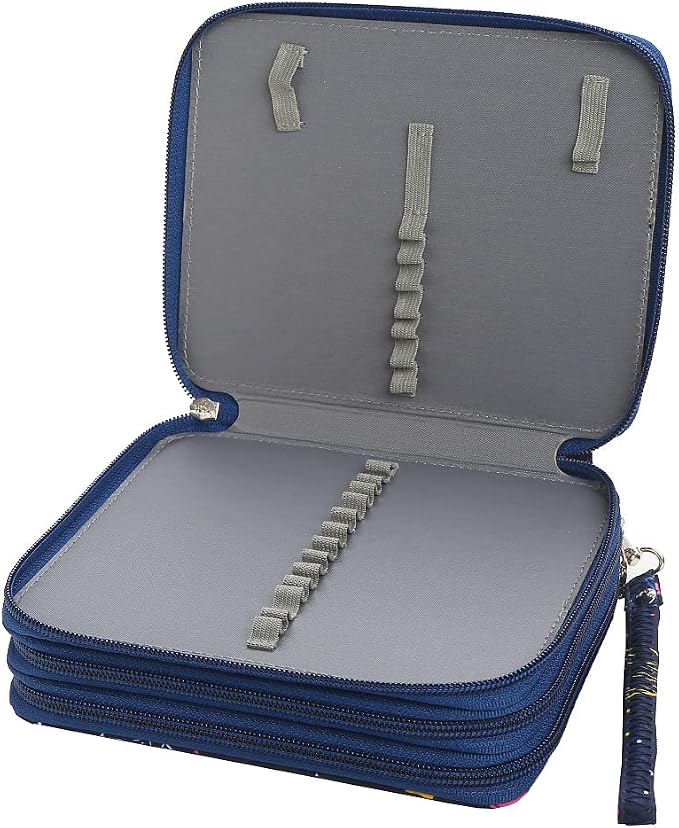 Portable Colored Pencil Case-72 Slots Colored Pencil Case Organizer with Zipper for Watercolor Pens or Markers, Pencil Case Organizer for Artist