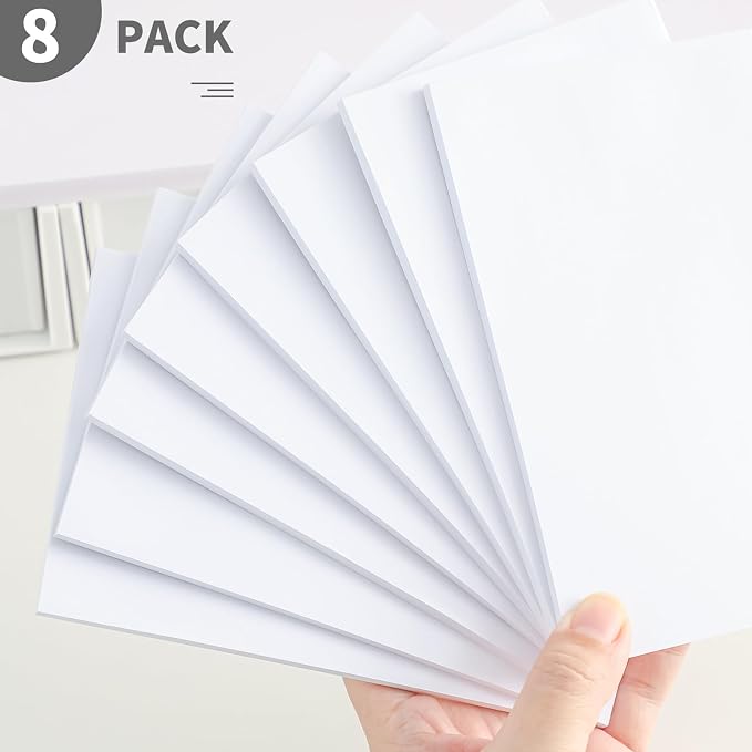 QiCheng Note Pads Memo Pads Small Notepad 50 Sheets 4X6 note pad Scratch Pads for Writing Blank Scratch Pads (8)