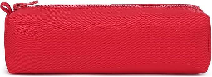 Pencil Case Lightweight and Durable Ideal Pencil Pouch for School and Office Supplies (Red,Oxford)