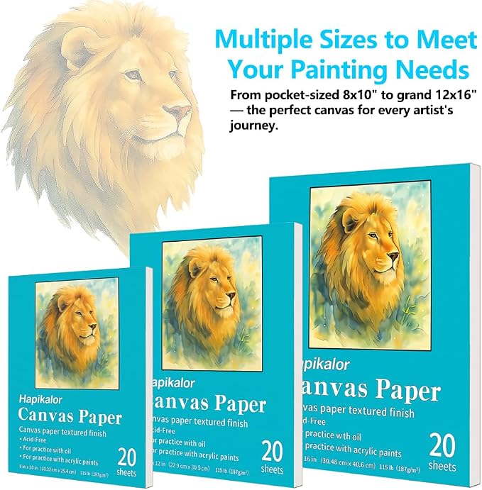 Canvas Painting Acrylic Sketch Book - 9x12 Inch, 20 Sheets (115lb/187g) Mixed Media Sketchbook, Art Supplies for Adults & Kids Canvases Painting pad for Acrylic, Oil, Marker, Drawing, Sketching