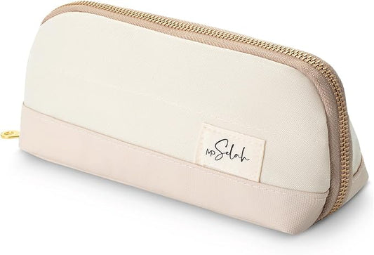 Mr. Pen- Wide-Opening Pencil Case, Triangle Design | Compact & Spacious Pencil Cases with 5 Mesh Pockets, Bag Pouch, Box Organizer for Students, School Supplies, Aesthetic Supply