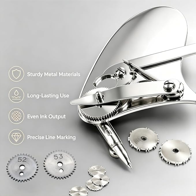 Vintage Precision Dotting Pen Set,Mechanical Gear Ruling Pen for Drawing(#B) | Mechanical Gear Ruling Pen,Precision Drafting Tools for Blueprint,Professional Technical Dotting Pens Kit for Drawing