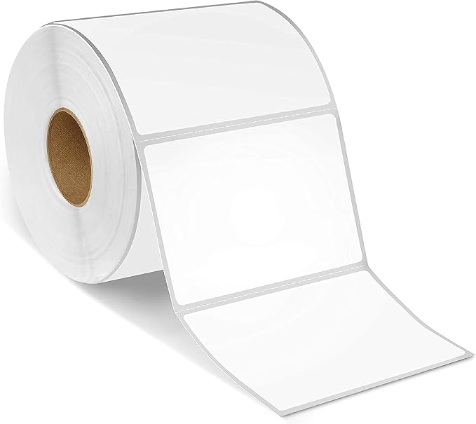 3" X 2" Direct Thermal Labels (7000 Count, 10 Rolls) - Perforated | Price Barcode Stickers and Shipping Address Labels - Compatible With Zebra and Rollo Printers - Spartan Industrial