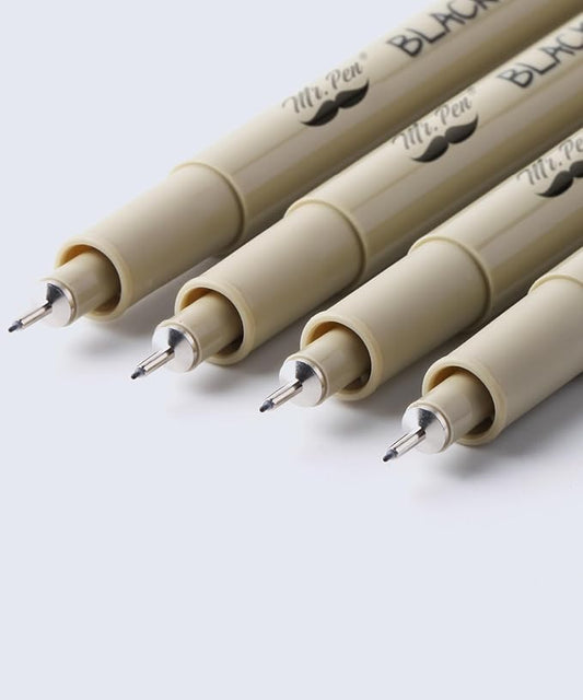 Mr. Pen- 0.25mm Micro Fine Point Pens, 4 Pack, Black Ink, Ultra Fine Point | Waterproof, Acid-Free, No-Smear Quick-Dry Fineliner Pens for Drawing, Sketching, Journaling, Outlines & Everyday Writing