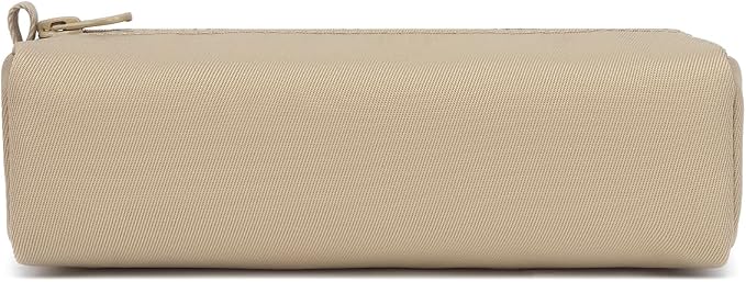 Pencil Case Lightweight and Durable Ideal Pencil Pouch for School and Office Supplies (Khaki,Oxford)