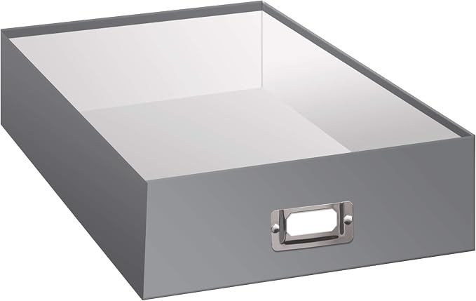 Jumbo Scrapbook Storage Box, Gray