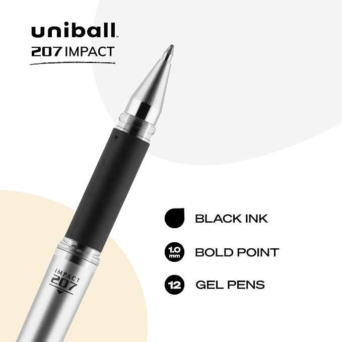 SAN65800 - Uni-ball 207 Impact Roller Ball Stick Gel Pen