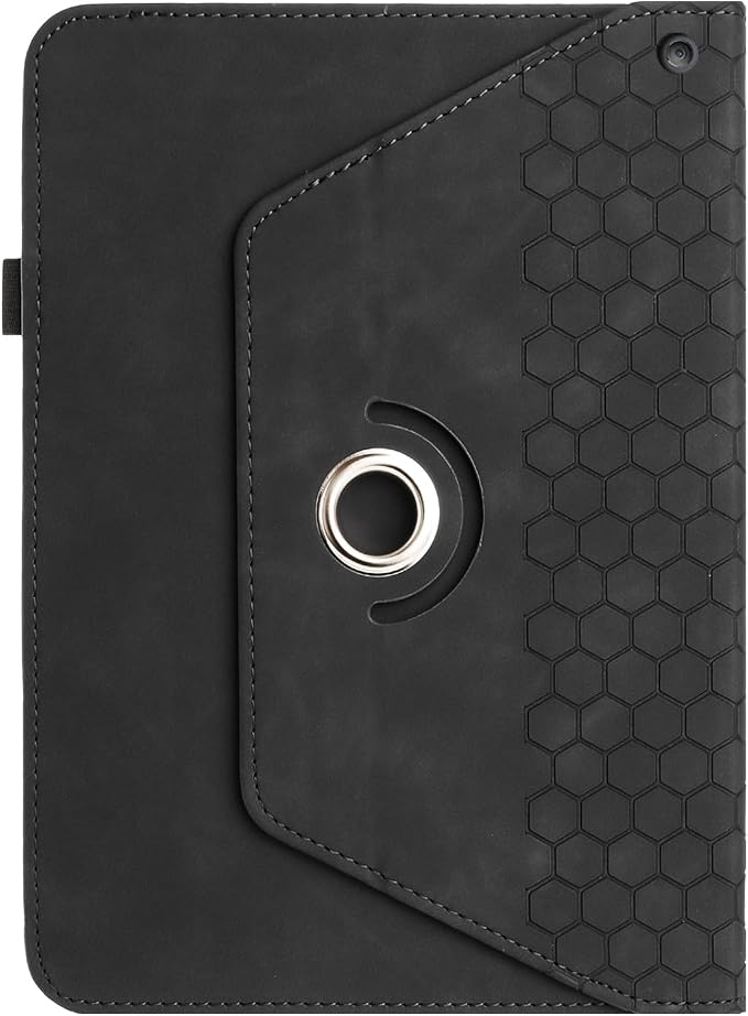 Rotating Case for Amazon Kindle Fire HD 10 Tablet & Fire 10 Plus Case,Black | (13th/11th Generation 2023/2021 Release) 360 Degree Swivel PU Leather Folio Stand Cover for 10.1" Fire HD 10 11th/13th Case
