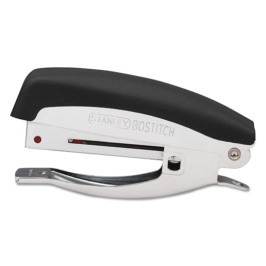 Bostitch Office Deluxe 20 Sheet Hand-Held Stapler with Anchor Hole, Chrome/Black (42100)