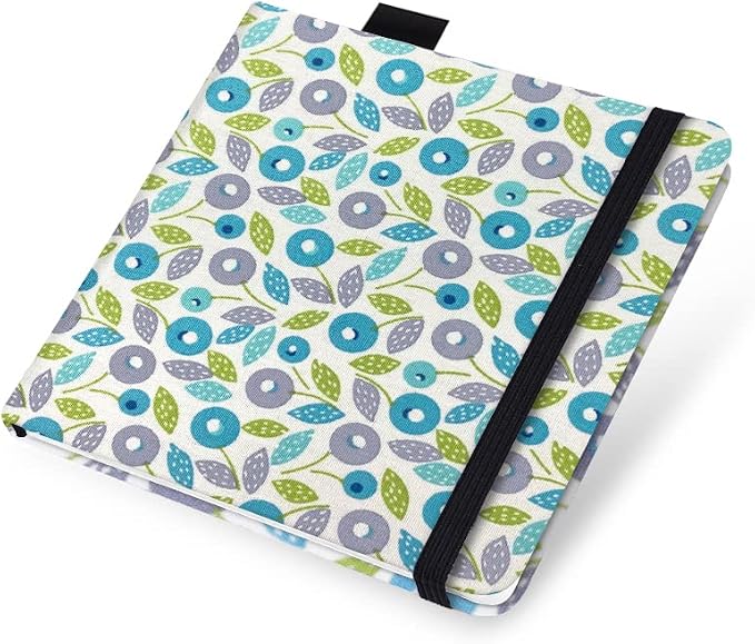 Watercolor Paper Sketchbook,5x5 Inch Mixed Media Notebook,140lb/300gsm Artist Heavyweight Paper,20 Sheets Small Travel Drawing Journal for Adults,Painting,Watercolors,Art Supplies,Blueberry Leaves