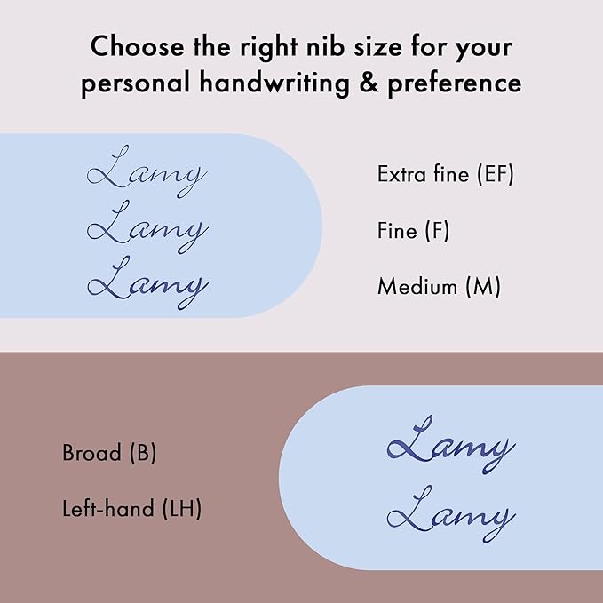 LAMY AL-star black - Fountain Pen with ergonomic grip & black Left-Handed steel nib (LH) in size M - lightweight aluminum body - including LAMY T 10 blue cartridge