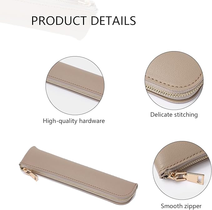 Slim Pencil Case Small Pencil Pouch Pen Case (Green/FL)
