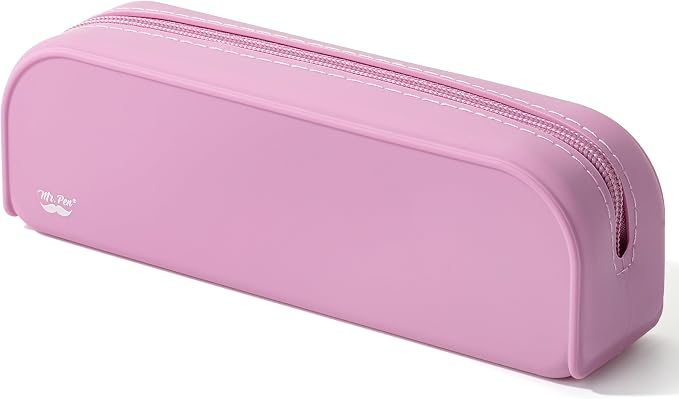 Mr. Pen- Silicone Pencil Case, Aesthetic Pencil Bag for Women, Makeup Pouch | Multifunctional Pouch for Stationery, Cosmetics and Electrical Goods Storage